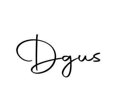 Design your own signature with our free online signature maker. With this signature software, you can create a handwritten (Autography-DOLnW) signature for name Dgus. Dgus signature style 10 images and pictures png