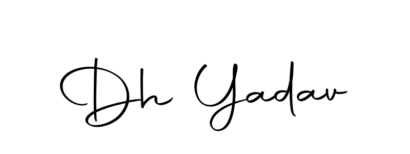 Make a beautiful signature design for name Dh Yadav. Use this online signature maker to create a handwritten signature for free. Dh Yadav signature style 10 images and pictures png