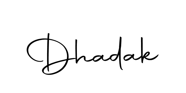 How to make Dhadak signature? Autography-DOLnW is a professional autograph style. Create handwritten signature for Dhadak name. Dhadak signature style 10 images and pictures png