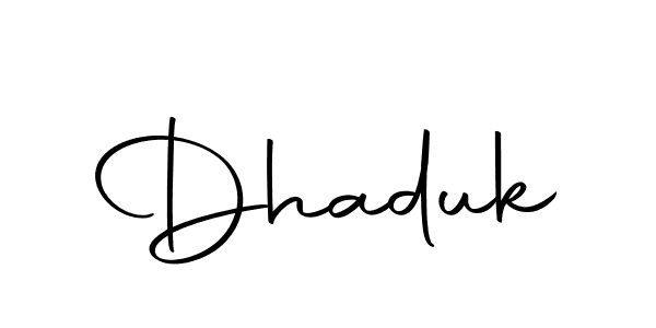 You should practise on your own different ways (Autography-DOLnW) to write your name (Dhaduk) in signature. don't let someone else do it for you. Dhaduk signature style 10 images and pictures png