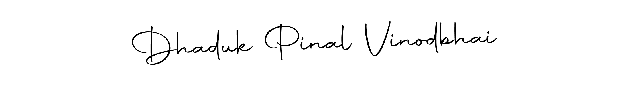 Design your own signature with our free online signature maker. With this signature software, you can create a handwritten (Autography-DOLnW) signature for name Dhaduk Pinal Vinodbhai. Dhaduk Pinal Vinodbhai signature style 10 images and pictures png