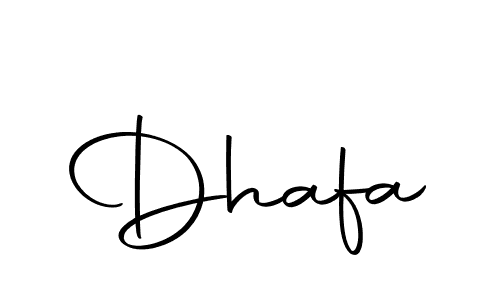 Use a signature maker to create a handwritten signature online. With this signature software, you can design (Autography-DOLnW) your own signature for name Dhafa. Dhafa signature style 10 images and pictures png