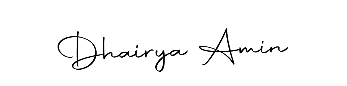 Design your own signature with our free online signature maker. With this signature software, you can create a handwritten (Autography-DOLnW) signature for name Dhairya Amin. Dhairya Amin signature style 10 images and pictures png