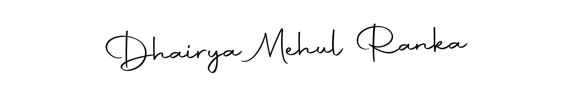 You should practise on your own different ways (Autography-DOLnW) to write your name (Dhairya Mehul Ranka) in signature. don't let someone else do it for you. Dhairya Mehul Ranka signature style 10 images and pictures png