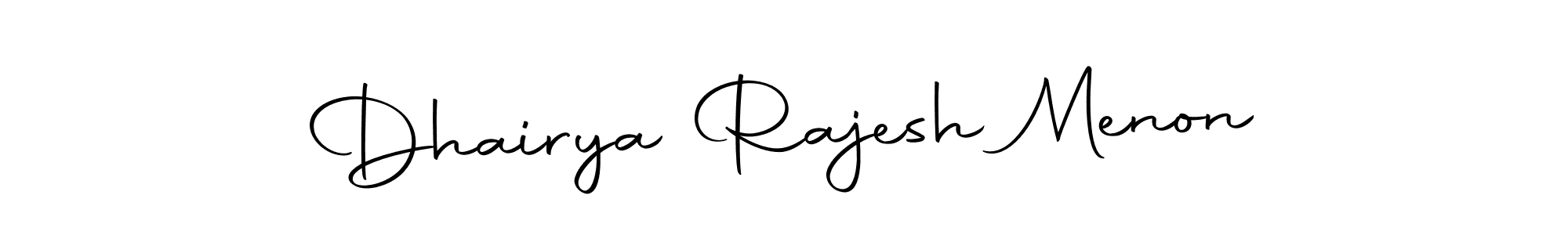Also we have Dhairya Rajesh Menon name is the best signature style. Create professional handwritten signature collection using Autography-DOLnW autograph style. Dhairya Rajesh Menon signature style 10 images and pictures png