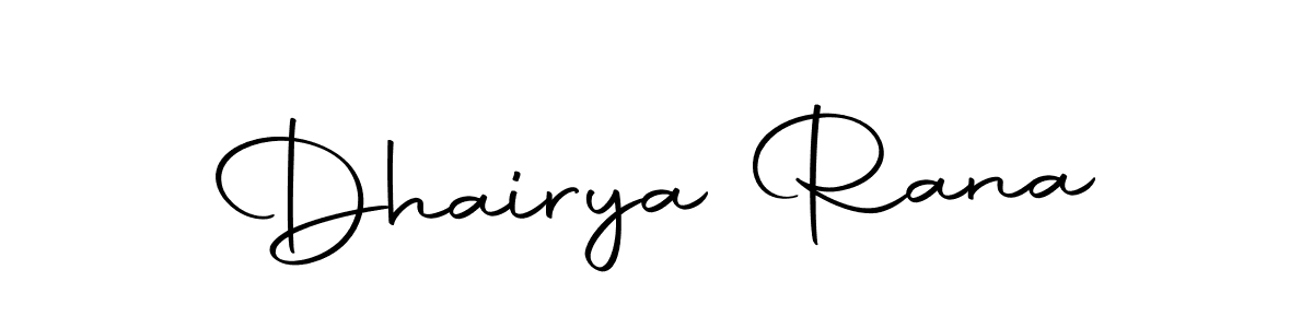 The best way (Autography-DOLnW) to make a short signature is to pick only two or three words in your name. The name Dhairya Rana include a total of six letters. For converting this name. Dhairya Rana signature style 10 images and pictures png