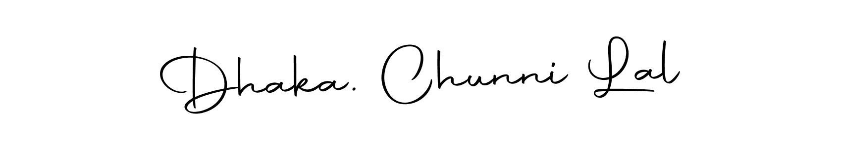 How to make Dhaka. Chunni Lal name signature. Use Autography-DOLnW style for creating short signs online. This is the latest handwritten sign. Dhaka. Chunni Lal signature style 10 images and pictures png