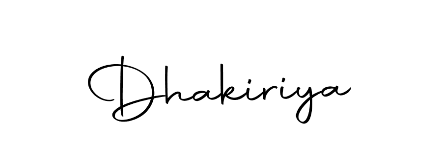 Use a signature maker to create a handwritten signature online. With this signature software, you can design (Autography-DOLnW) your own signature for name Dhakiriya. Dhakiriya signature style 10 images and pictures png