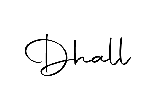 Use a signature maker to create a handwritten signature online. With this signature software, you can design (Autography-DOLnW) your own signature for name Dhall. Dhall signature style 10 images and pictures png
