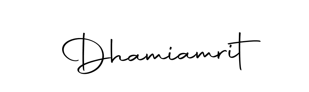 if you are searching for the best signature style for your name Dhamiamrit. so please give up your signature search. here we have designed multiple signature styles  using Autography-DOLnW. Dhamiamrit signature style 10 images and pictures png