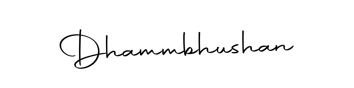Make a beautiful signature design for name Dhammbhushan. With this signature (Autography-DOLnW) style, you can create a handwritten signature for free. Dhammbhushan signature style 10 images and pictures png