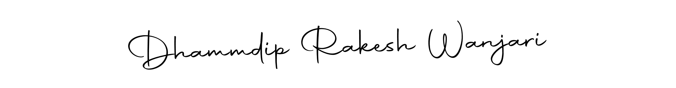 How to make Dhammdip Rakesh Wanjari name signature. Use Autography-DOLnW style for creating short signs online. This is the latest handwritten sign. Dhammdip Rakesh Wanjari signature style 10 images and pictures png