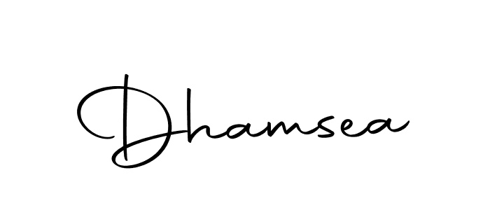 Make a beautiful signature design for name Dhamsea. With this signature (Autography-DOLnW) style, you can create a handwritten signature for free. Dhamsea signature style 10 images and pictures png