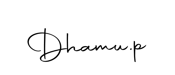 Also we have Dhamu.p name is the best signature style. Create professional handwritten signature collection using Autography-DOLnW autograph style. Dhamu.p signature style 10 images and pictures png