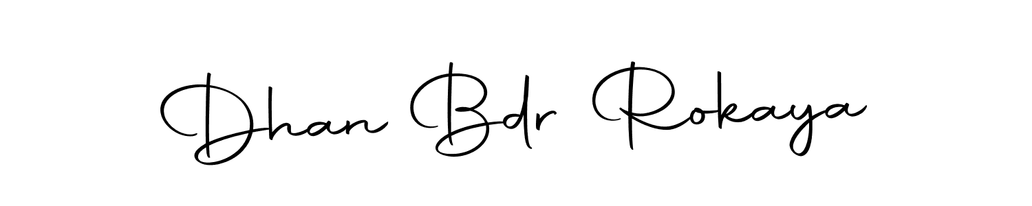 Make a beautiful signature design for name Dhan Bdr Rokaya. With this signature (Autography-DOLnW) style, you can create a handwritten signature for free. Dhan Bdr Rokaya signature style 10 images and pictures png
