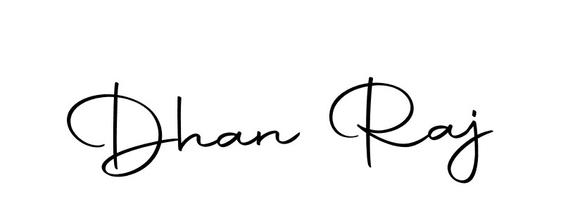 Design your own signature with our free online signature maker. With this signature software, you can create a handwritten (Autography-DOLnW) signature for name Dhan Raj. Dhan Raj signature style 10 images and pictures png