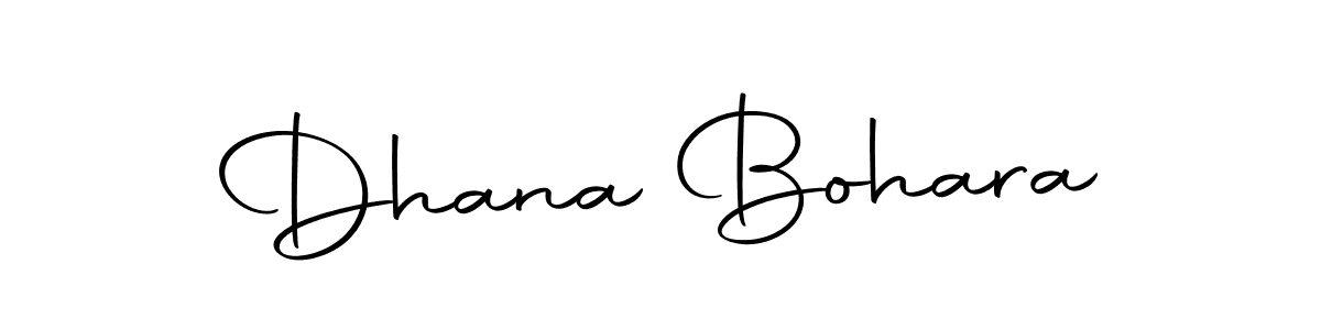 Make a beautiful signature design for name Dhana Bohara. With this signature (Autography-DOLnW) style, you can create a handwritten signature for free. Dhana Bohara signature style 10 images and pictures png