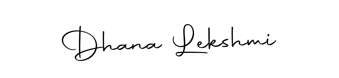 Design your own signature with our free online signature maker. With this signature software, you can create a handwritten (Autography-DOLnW) signature for name Dhana Lekshmi. Dhana Lekshmi signature style 10 images and pictures png