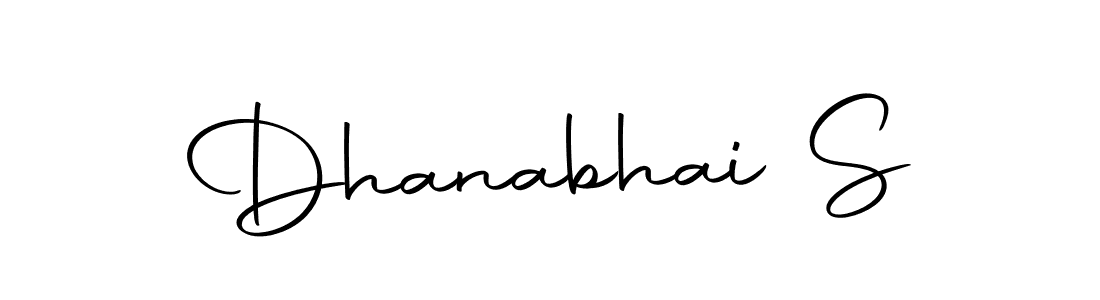 Use a signature maker to create a handwritten signature online. With this signature software, you can design (Autography-DOLnW) your own signature for name Dhanabhai S. Dhanabhai S signature style 10 images and pictures png