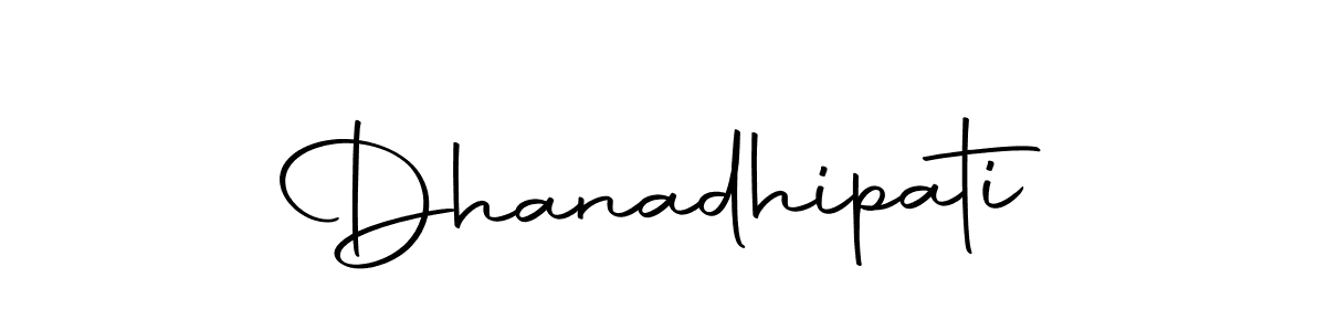 Make a beautiful signature design for name Dhanadhipati. Use this online signature maker to create a handwritten signature for free. Dhanadhipati signature style 10 images and pictures png