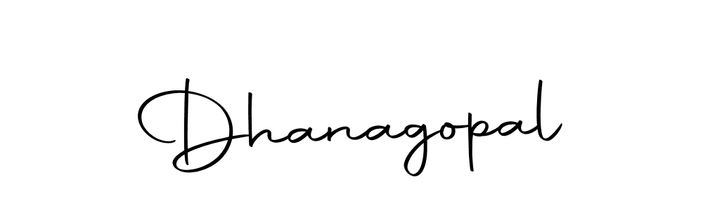 Design your own signature with our free online signature maker. With this signature software, you can create a handwritten (Autography-DOLnW) signature for name Dhanagopal. Dhanagopal signature style 10 images and pictures png