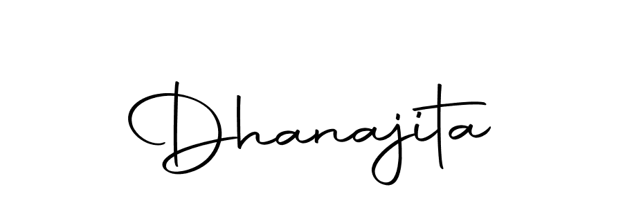 Also we have Dhanajita name is the best signature style. Create professional handwritten signature collection using Autography-DOLnW autograph style. Dhanajita signature style 10 images and pictures png