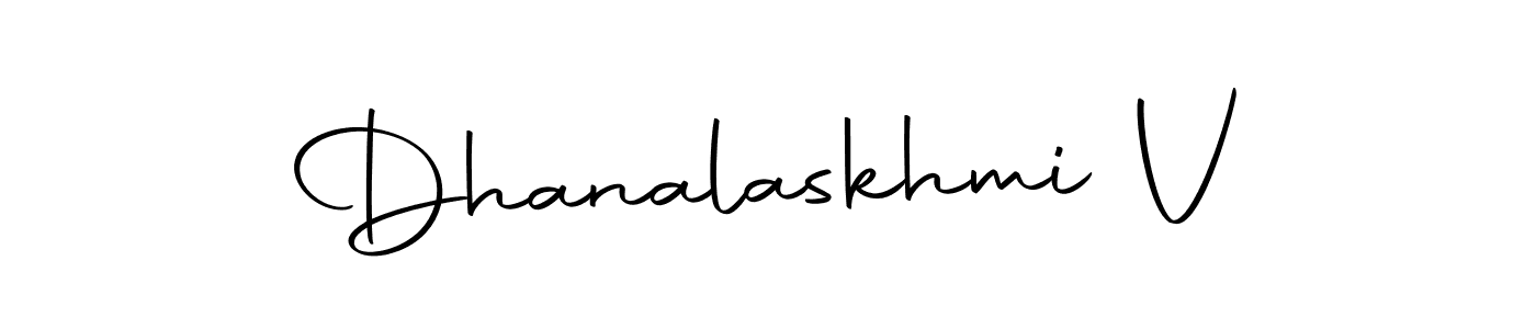 Dhanalaskhmi V stylish signature style. Best Handwritten Sign (Autography-DOLnW) for my name. Handwritten Signature Collection Ideas for my name Dhanalaskhmi V. Dhanalaskhmi V signature style 10 images and pictures png