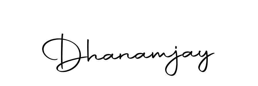 Use a signature maker to create a handwritten signature online. With this signature software, you can design (Autography-DOLnW) your own signature for name Dhanamjay. Dhanamjay signature style 10 images and pictures png