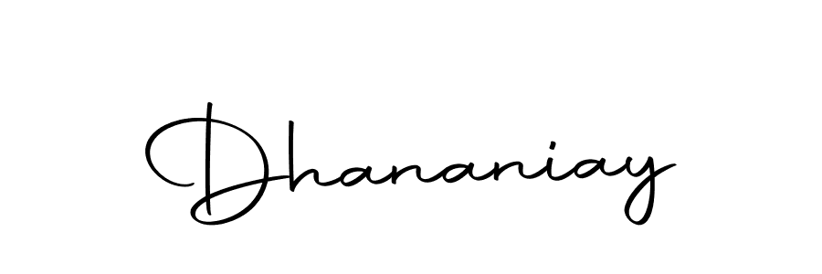Dhananiay stylish signature style. Best Handwritten Sign (Autography-DOLnW) for my name. Handwritten Signature Collection Ideas for my name Dhananiay. Dhananiay signature style 10 images and pictures png
