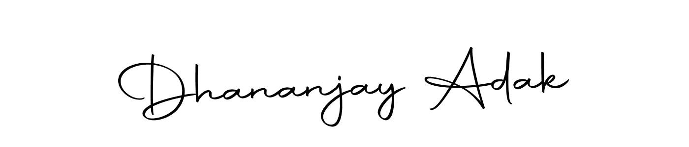 Use a signature maker to create a handwritten signature online. With this signature software, you can design (Autography-DOLnW) your own signature for name Dhananjay Adak. Dhananjay Adak signature style 10 images and pictures png