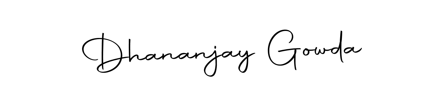 Make a beautiful signature design for name Dhananjay Gowda. Use this online signature maker to create a handwritten signature for free. Dhananjay Gowda signature style 10 images and pictures png