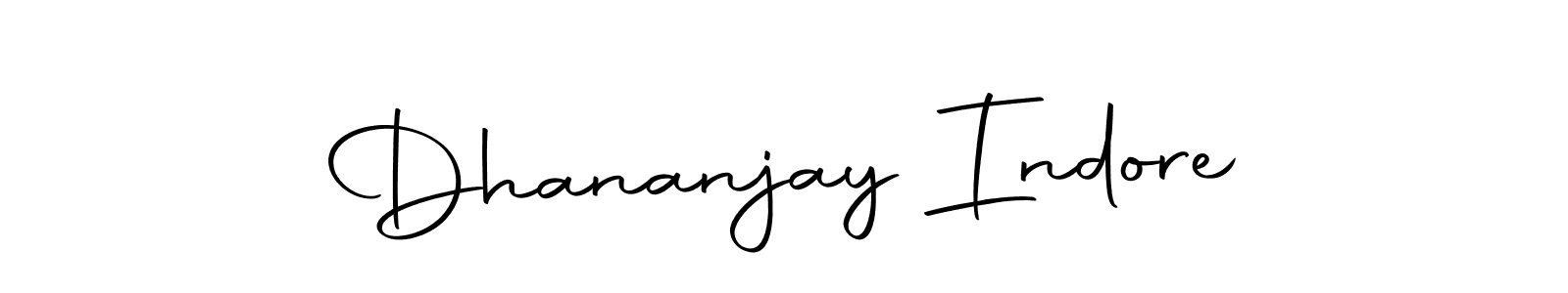 Create a beautiful signature design for name Dhananjay Indore. With this signature (Autography-DOLnW) fonts, you can make a handwritten signature for free. Dhananjay Indore signature style 10 images and pictures png