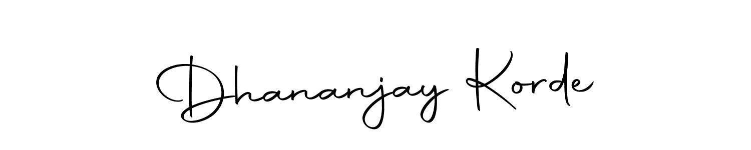 Also we have Dhananjay Korde name is the best signature style. Create professional handwritten signature collection using Autography-DOLnW autograph style. Dhananjay Korde signature style 10 images and pictures png