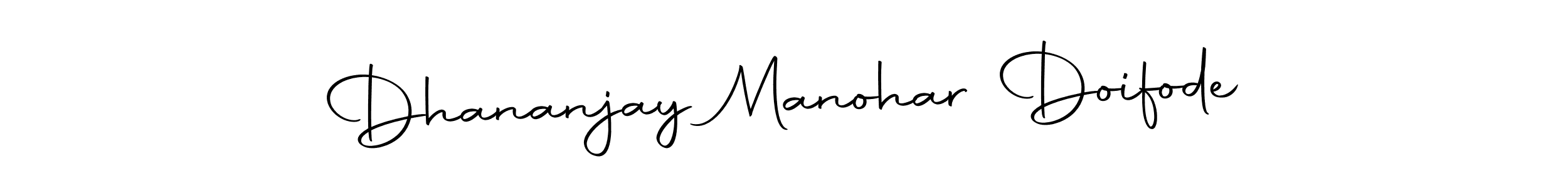 Also we have Dhananjay Manohar Doifode name is the best signature style. Create professional handwritten signature collection using Autography-DOLnW autograph style. Dhananjay Manohar Doifode signature style 10 images and pictures png