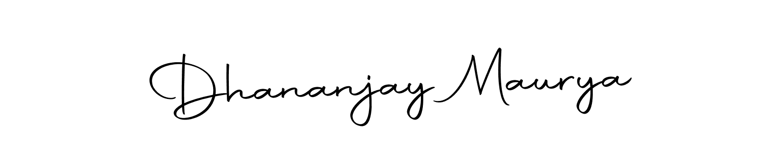 Design your own signature with our free online signature maker. With this signature software, you can create a handwritten (Autography-DOLnW) signature for name Dhananjay Maurya. Dhananjay Maurya signature style 10 images and pictures png