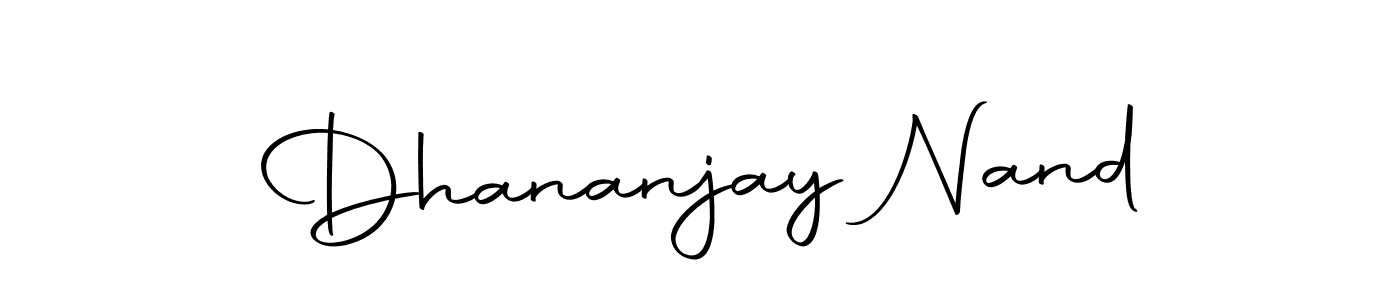 Also we have Dhananjay Nand name is the best signature style. Create professional handwritten signature collection using Autography-DOLnW autograph style. Dhananjay Nand signature style 10 images and pictures png