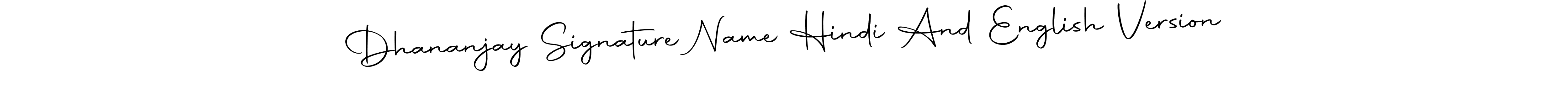 How to Draw Dhananjay Signature Name Hindi And English Version signature style? Autography-DOLnW is a latest design signature styles for name Dhananjay Signature Name Hindi And English Version. Dhananjay Signature Name Hindi And English Version signature style 10 images and pictures png