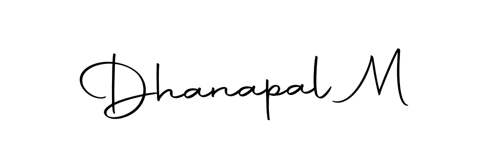 Also we have Dhanapal M name is the best signature style. Create professional handwritten signature collection using Autography-DOLnW autograph style. Dhanapal M signature style 10 images and pictures png