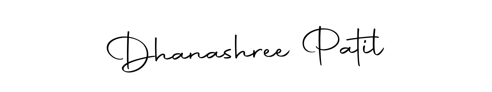 Dhanashree Patil stylish signature style. Best Handwritten Sign (Autography-DOLnW) for my name. Handwritten Signature Collection Ideas for my name Dhanashree Patil. Dhanashree Patil signature style 10 images and pictures png