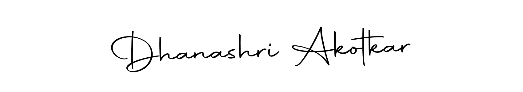 Use a signature maker to create a handwritten signature online. With this signature software, you can design (Autography-DOLnW) your own signature for name Dhanashri Akotkar. Dhanashri Akotkar signature style 10 images and pictures png