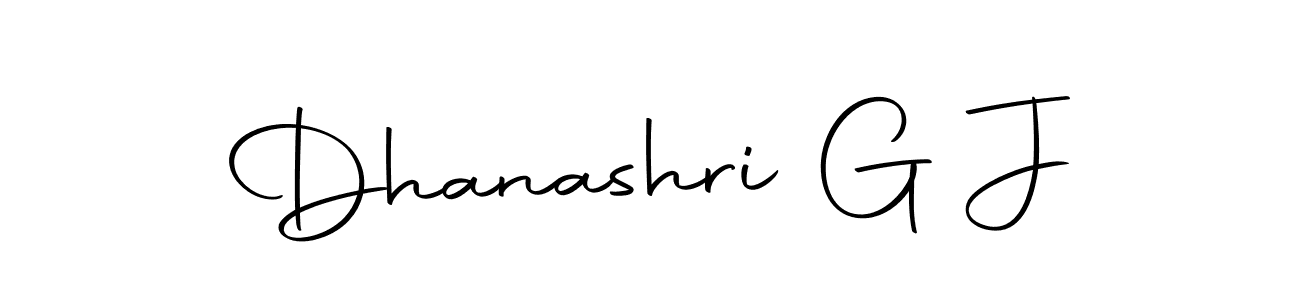 Create a beautiful signature design for name Dhanashri G J. With this signature (Autography-DOLnW) fonts, you can make a handwritten signature for free. Dhanashri G J signature style 10 images and pictures png