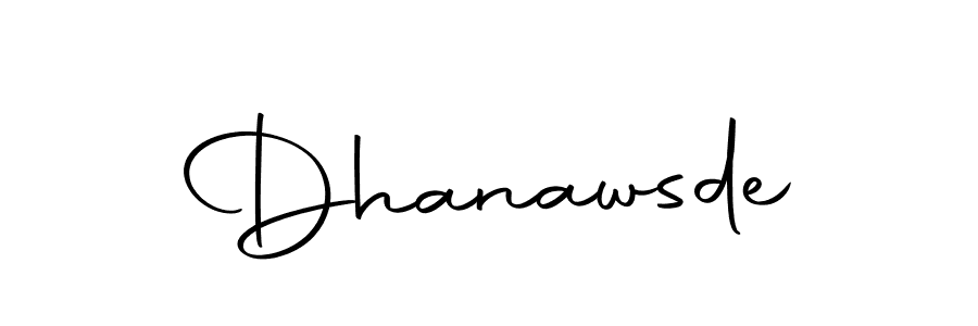 Design your own signature with our free online signature maker. With this signature software, you can create a handwritten (Autography-DOLnW) signature for name Dhanawsde. Dhanawsde signature style 10 images and pictures png
