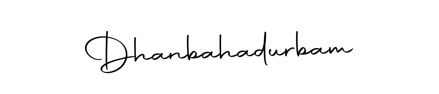 Make a beautiful signature design for name Dhanbahadurbam. Use this online signature maker to create a handwritten signature for free. Dhanbahadurbam signature style 10 images and pictures png