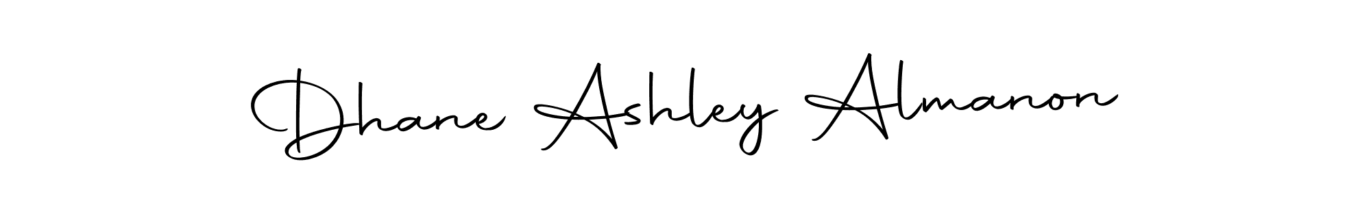 How to make Dhane Ashley Almanon name signature. Use Autography-DOLnW style for creating short signs online. This is the latest handwritten sign. Dhane Ashley Almanon signature style 10 images and pictures png