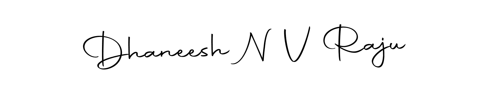 Design your own signature with our free online signature maker. With this signature software, you can create a handwritten (Autography-DOLnW) signature for name Dhaneesh N V Raju. Dhaneesh N V Raju signature style 10 images and pictures png