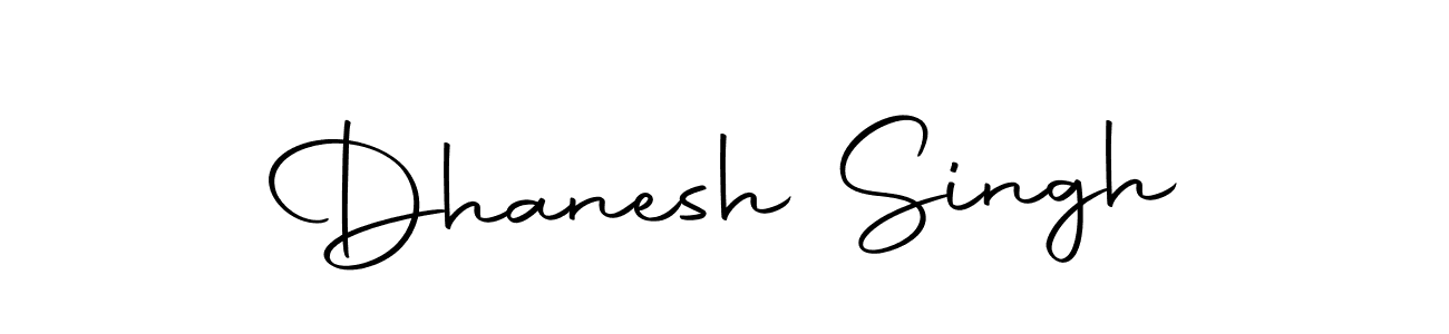 How to make Dhanesh Singh name signature. Use Autography-DOLnW style for creating short signs online. This is the latest handwritten sign. Dhanesh Singh signature style 10 images and pictures png