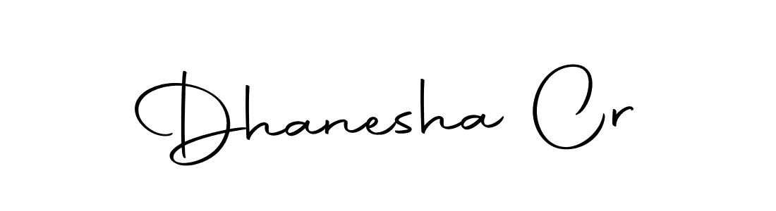 Design your own signature with our free online signature maker. With this signature software, you can create a handwritten (Autography-DOLnW) signature for name Dhanesha Cr. Dhanesha Cr signature style 10 images and pictures png