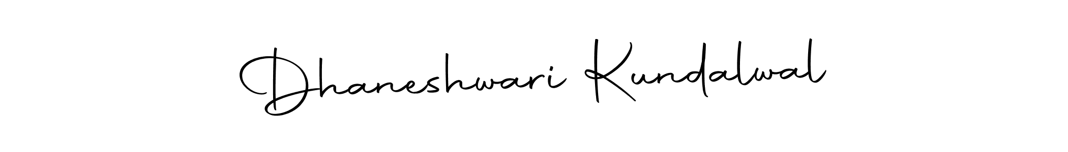 The best way (Autography-DOLnW) to make a short signature is to pick only two or three words in your name. The name Dhaneshwari Kundalwal include a total of six letters. For converting this name. Dhaneshwari Kundalwal signature style 10 images and pictures png
