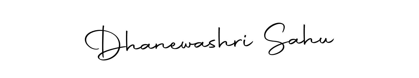 Create a beautiful signature design for name Dhanewashri Sahu. With this signature (Autography-DOLnW) fonts, you can make a handwritten signature for free. Dhanewashri Sahu signature style 10 images and pictures png
