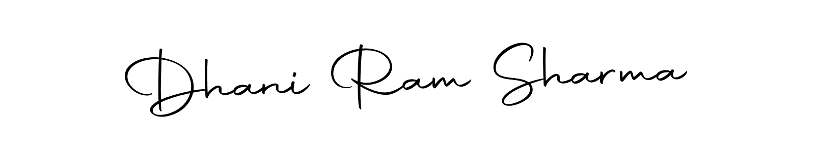 Make a beautiful signature design for name Dhani Ram Sharma. With this signature (Autography-DOLnW) style, you can create a handwritten signature for free. Dhani Ram Sharma signature style 10 images and pictures png